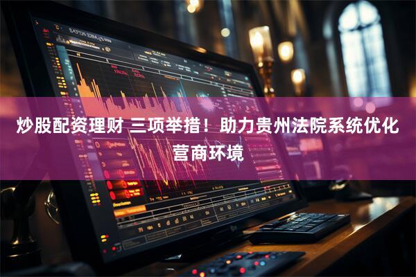 炒股配资理财 三项举措！助力贵州法院系统优化营商环境